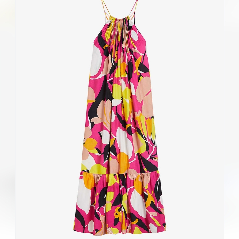 Ted‎ Baker Ikella abstract-print dress. Size 0. - Picture 2 of 11